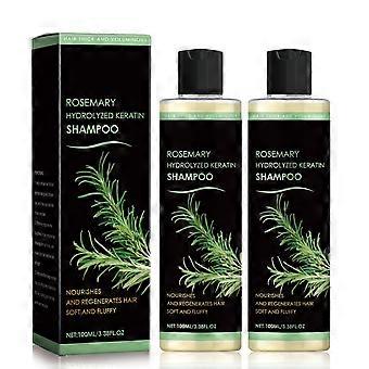 Organic Rosemary Hair Growth Shampoo 2PC  Reduces Hair Loss, Thickens Hair, Sulfate  for Women and Men
