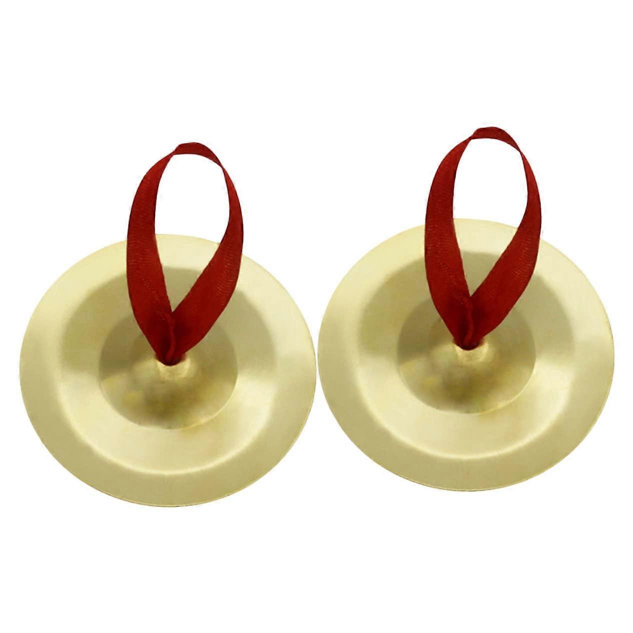 Tunable Finger Cymbals for Dance Percussion with Safe Edge and Durable Compact Design