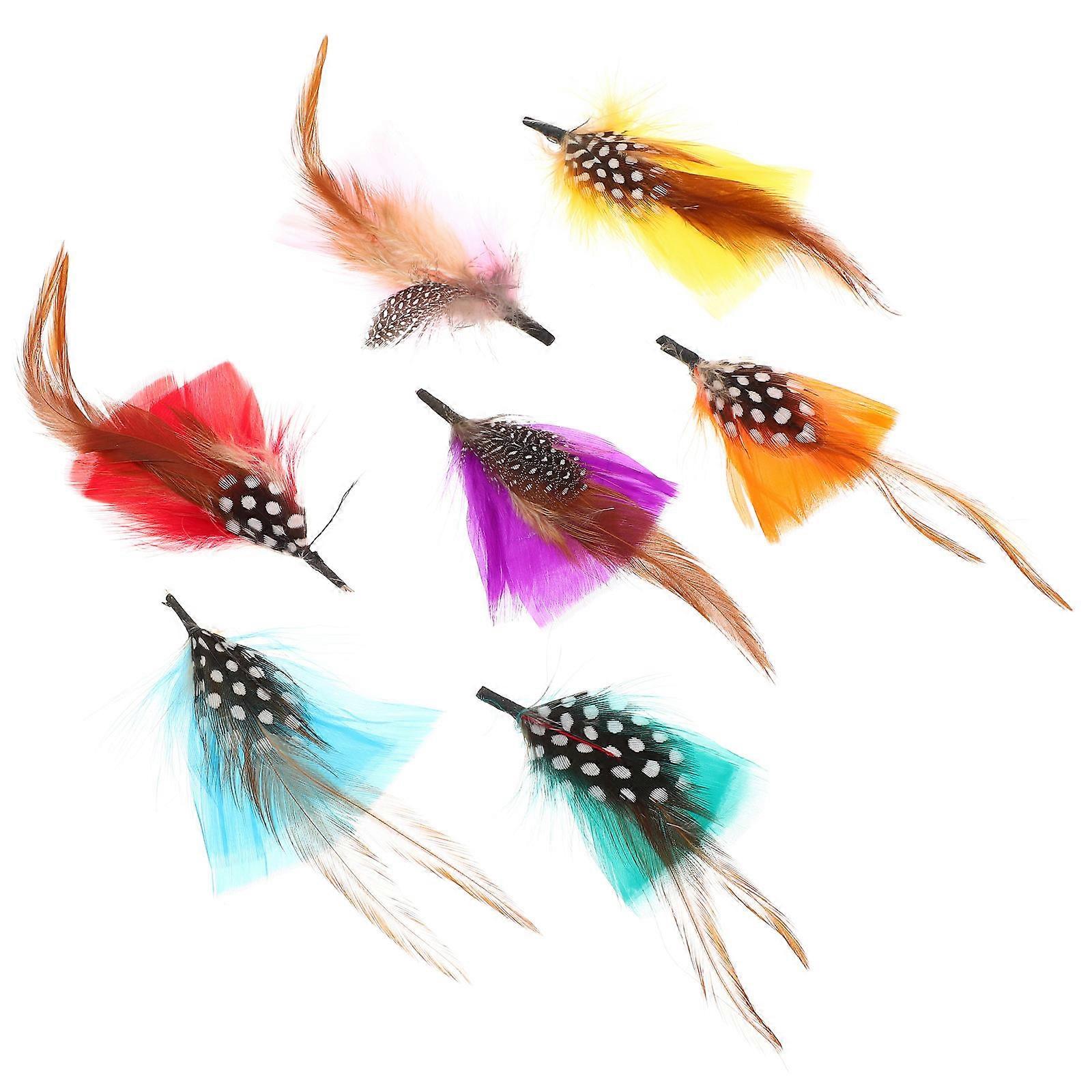 Assorted Color Decoration Brooch Plume for Hat 14Pcs Set