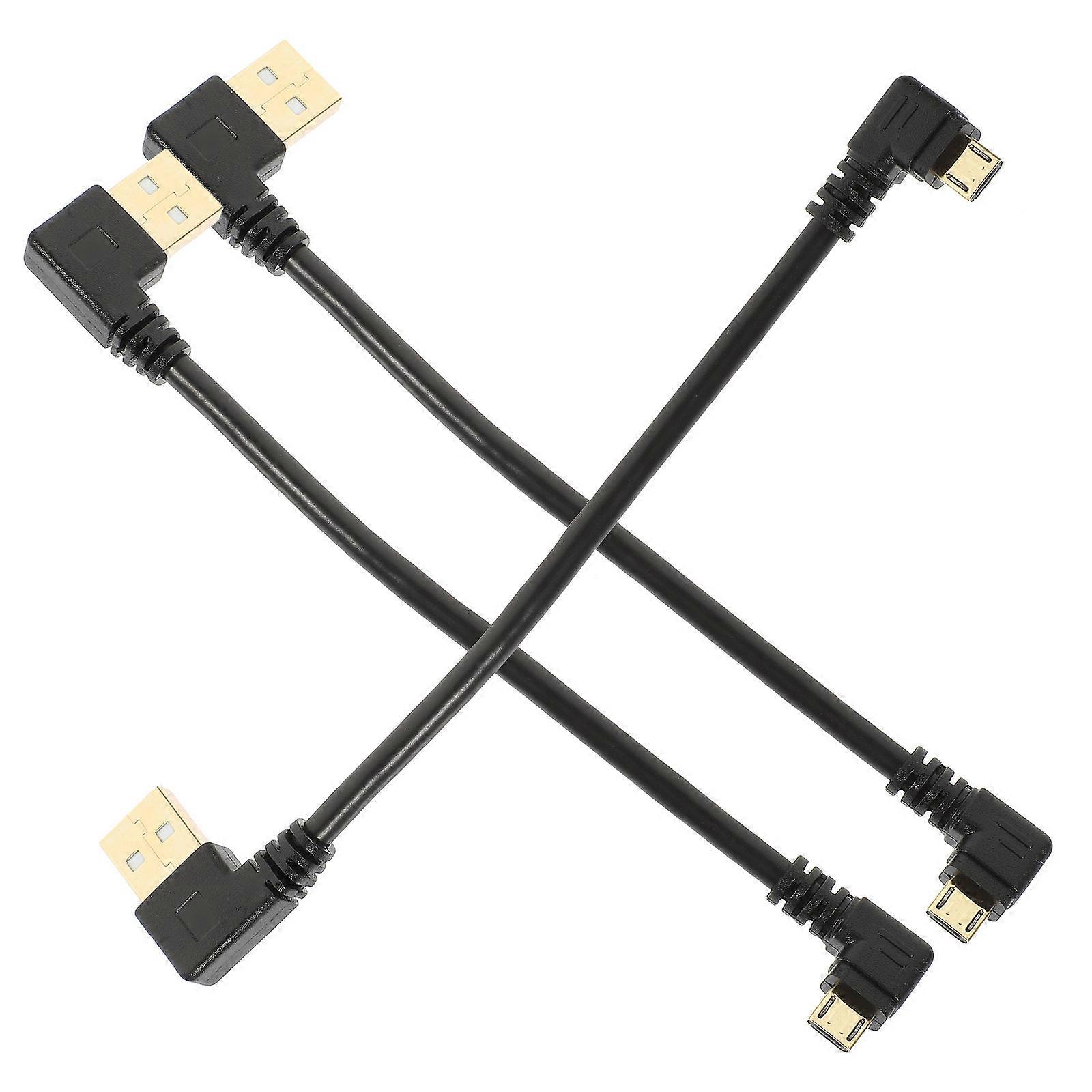 Micro USB Charging Cable with Right Angle Design for Data Transfer 12Pcs