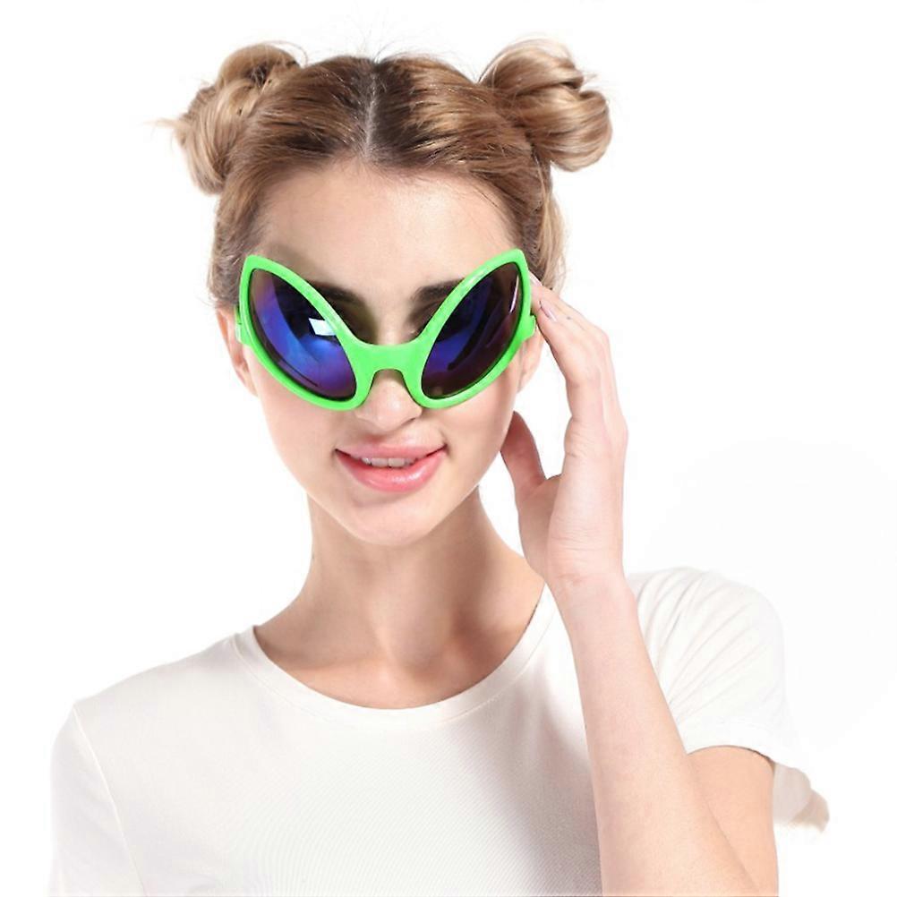 Et Alien Glasses for Makeup 2Pcs Fun Shaped Spectacles Green Party Accessory