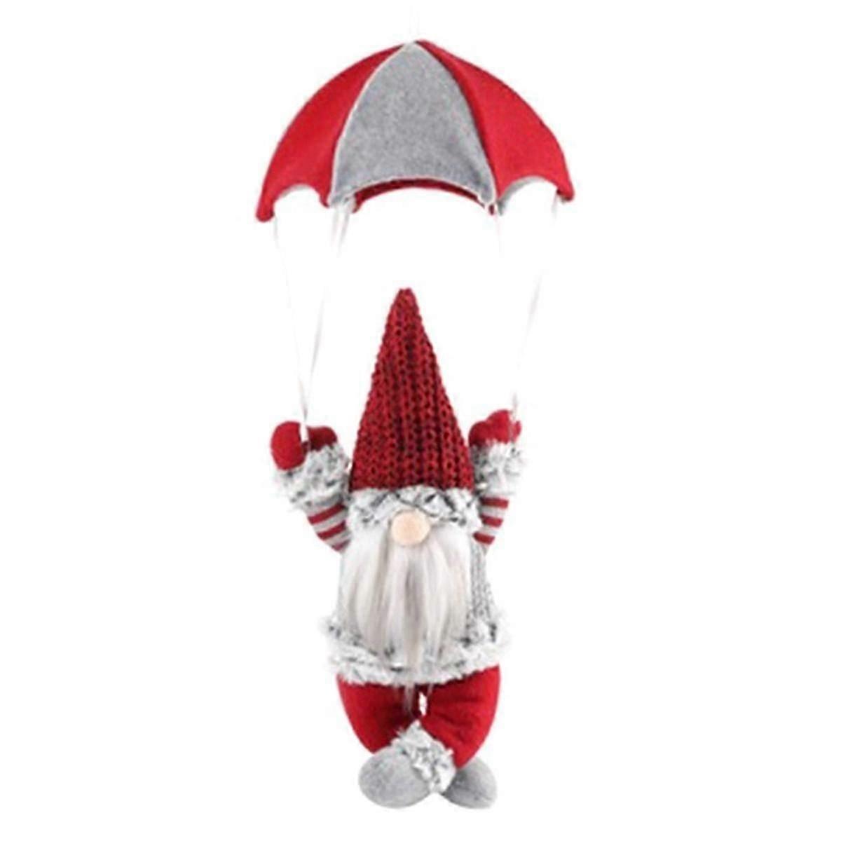 Gnome Figurine Skydiving Gnome Red