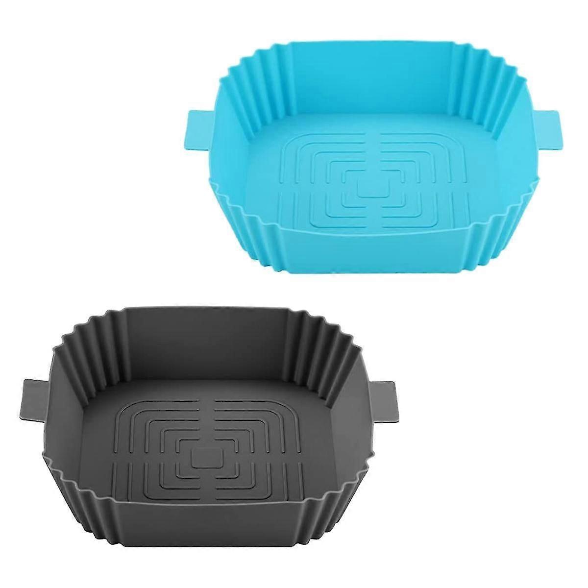 7.8inch Silicone Liners Reusable Silicone Accessories Replacement(blue + Gray)