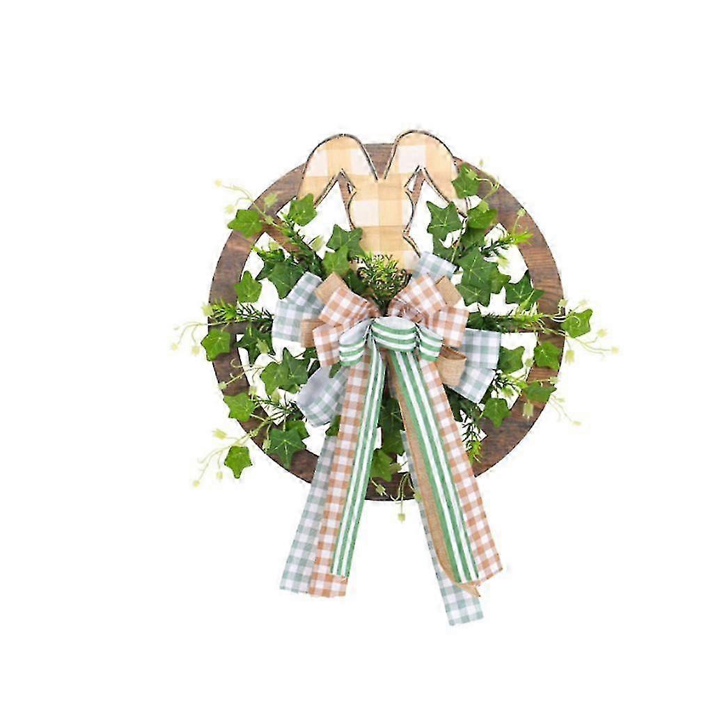 Happy Easters Decorations Easters Wooden Rabbit Decorations Easters Wreath Door