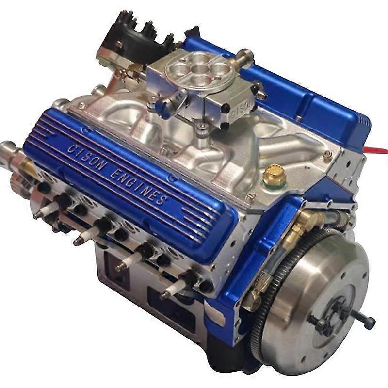 V8 Gas Engine Model Kit: Compact Small-Block Build-Your-Own STEM Cison Running Engine Kits