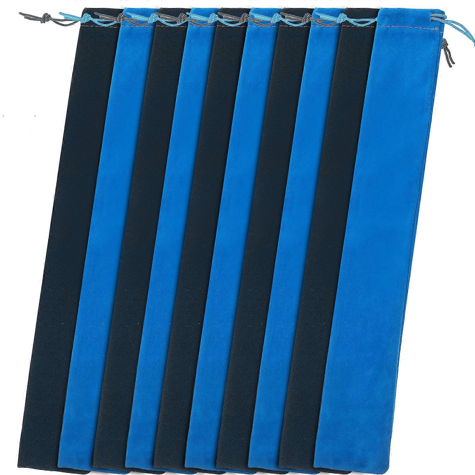 Flute Storage Bag for Storage 50Pcs Flocking Material Pouch