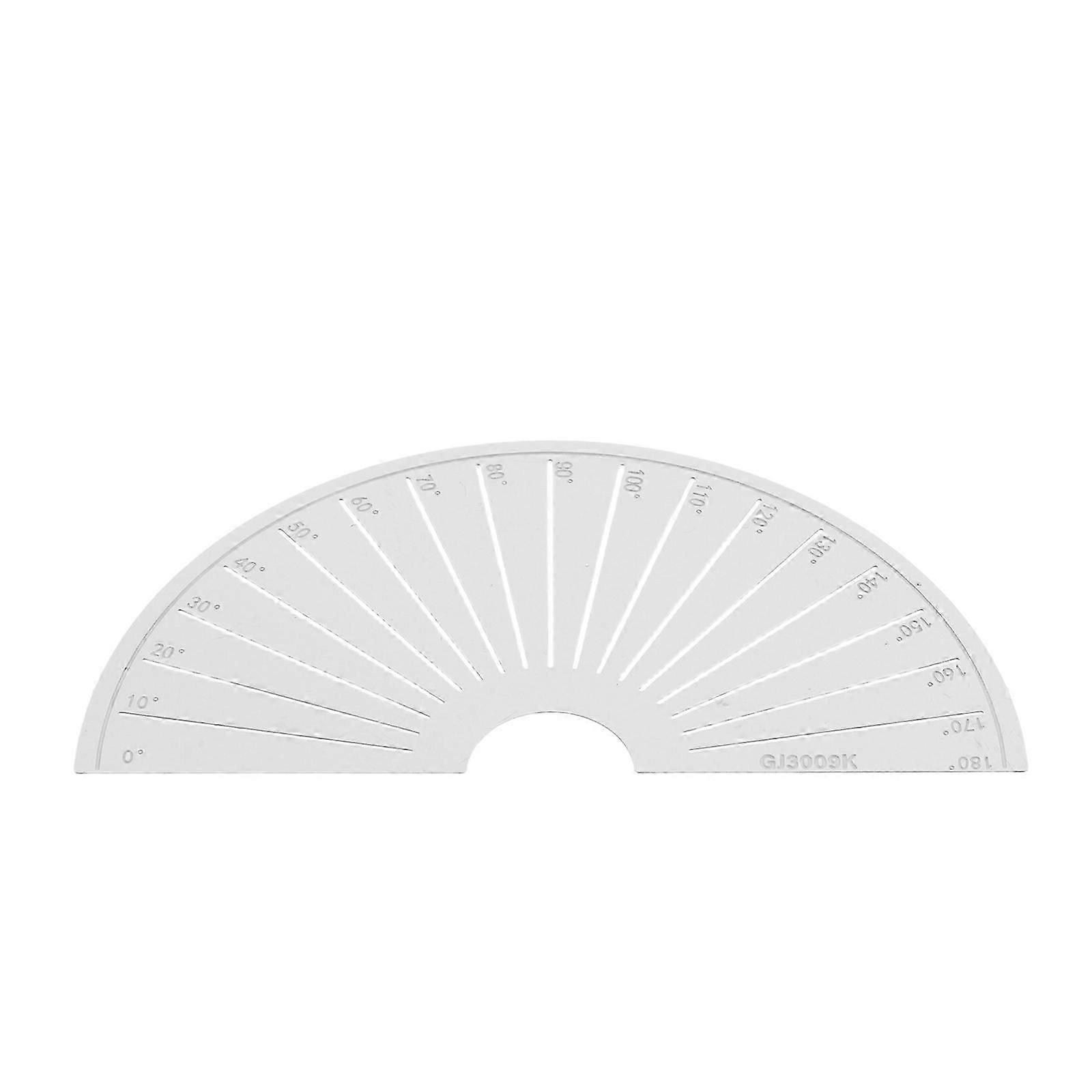 Engineering Scale Ruler For Mechanical Modifications Beginners Fan-Shaped Silver Arc Measurement 1Set