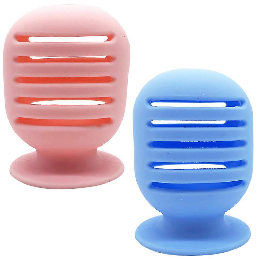 Makeup Sponge Container Silicone Holder for 2Pcs Portable Storage Use