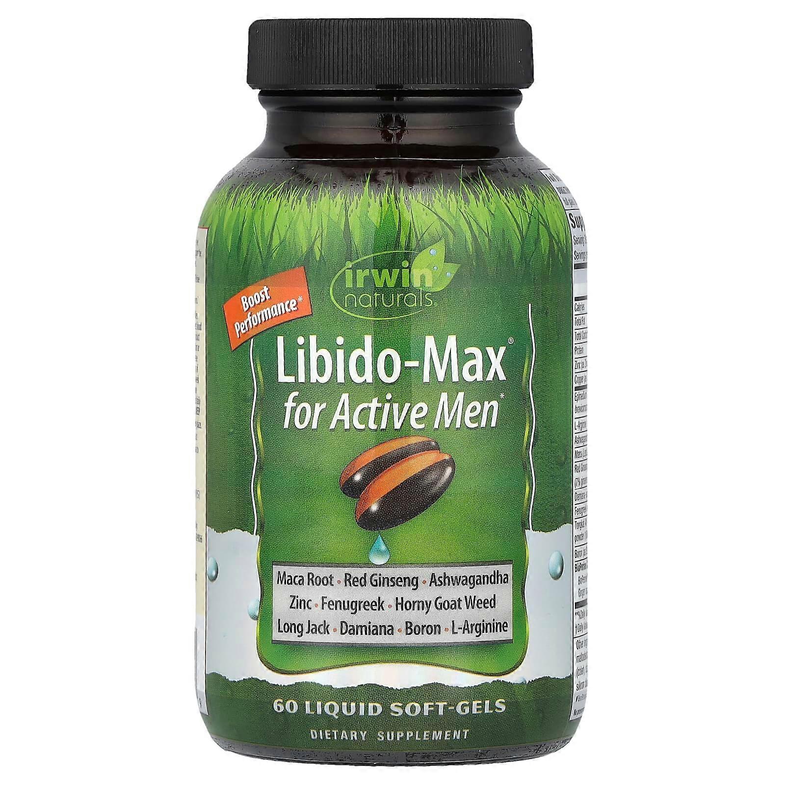 Irwin Naturals, Libido-Max for Active Men, 60 Liquid Soft-Gels