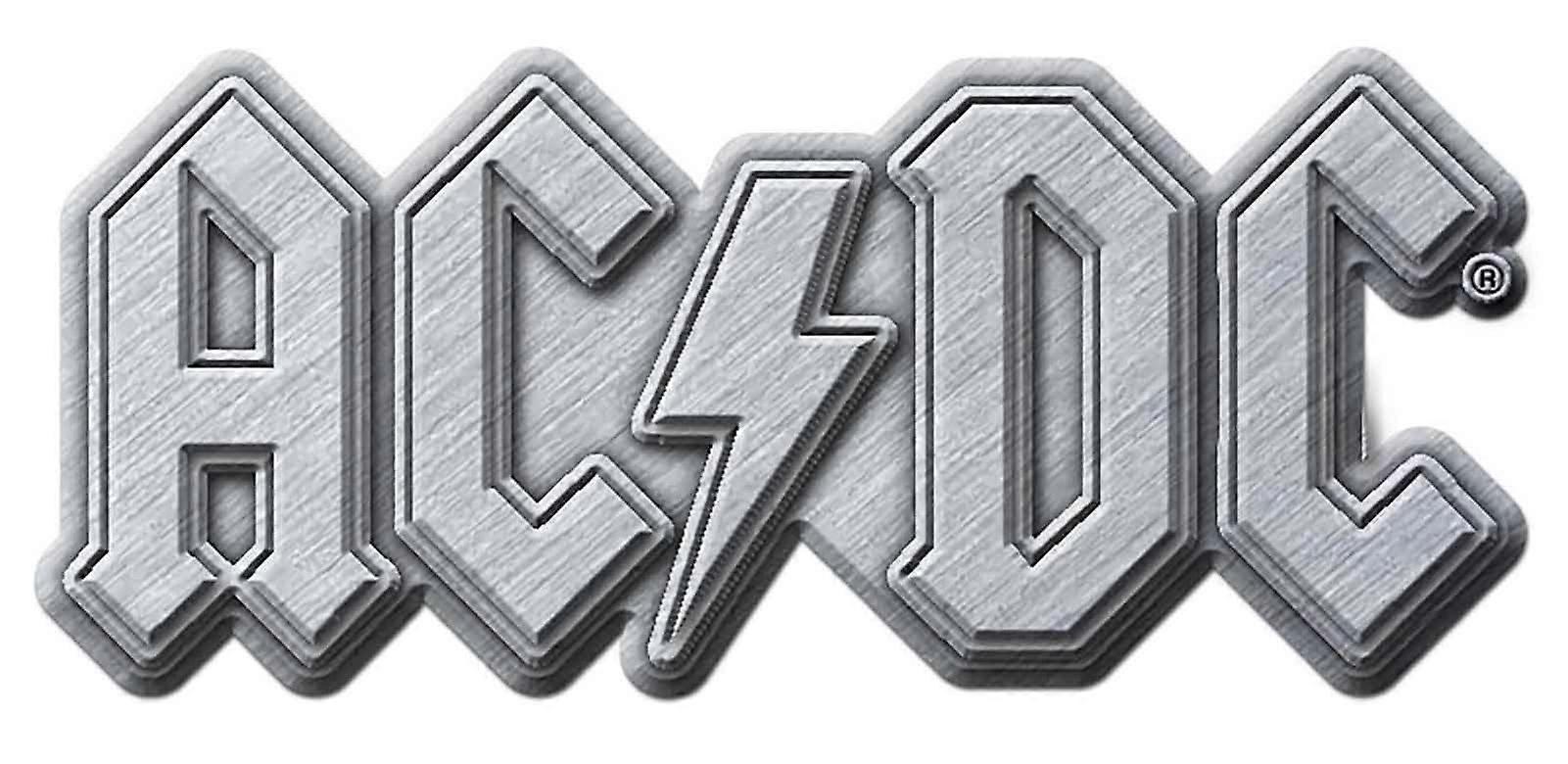 AC/DC Silber Band Logo Anstecker Abzeichen