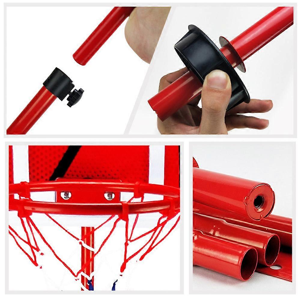 Suporte de basquete infantil com estrutura elevável para bolas de 1,65 polegadas.