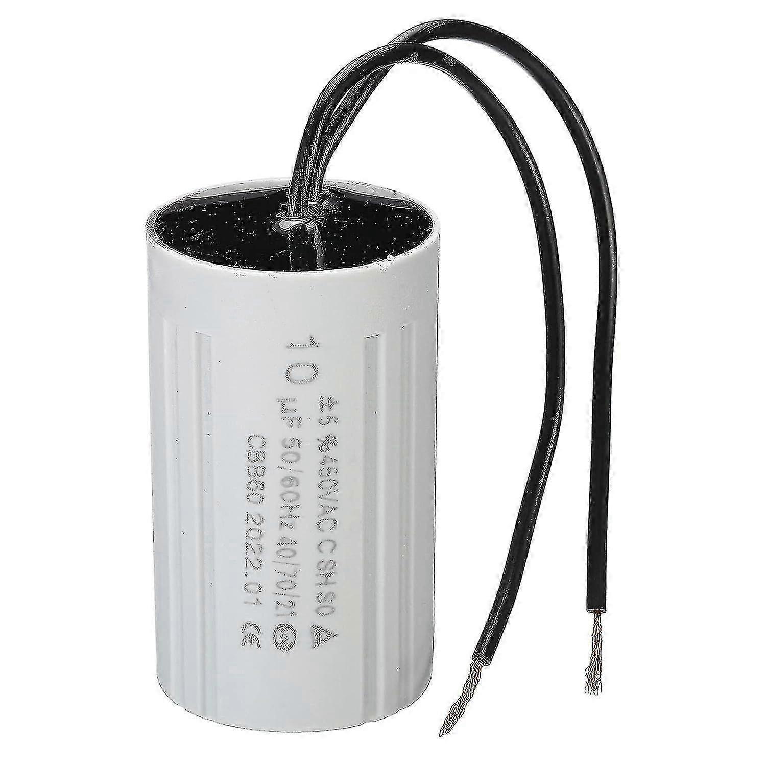 Cbb60 10uf Condensator de funcționare, Ac 450v 2 fire 60x35mm