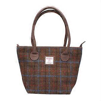 Ailsa Harris Tweed Tote Bag ZB084 Brown Check