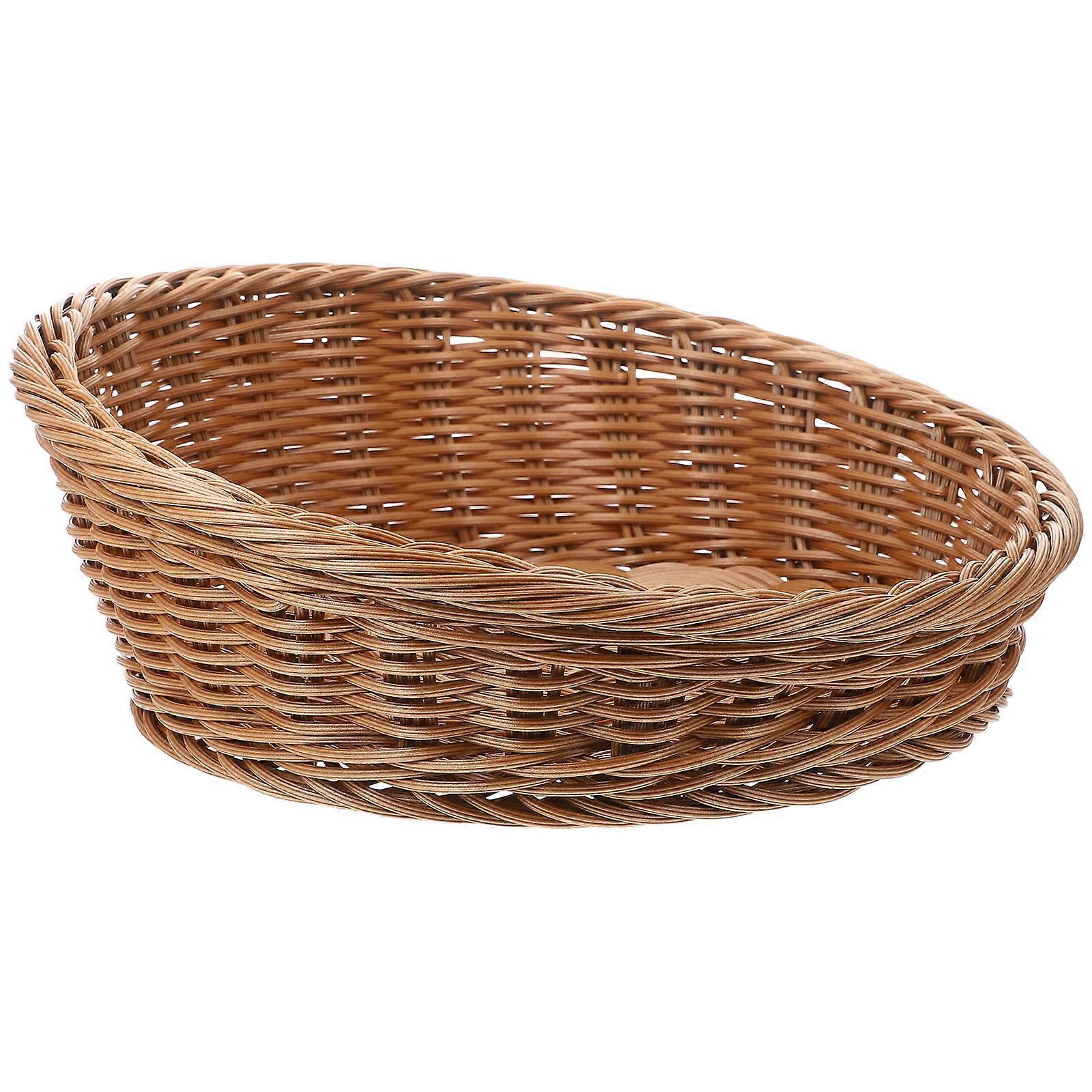 Brown Fruit Storage Basket for 1 Multi-Function Snack Storage Holder