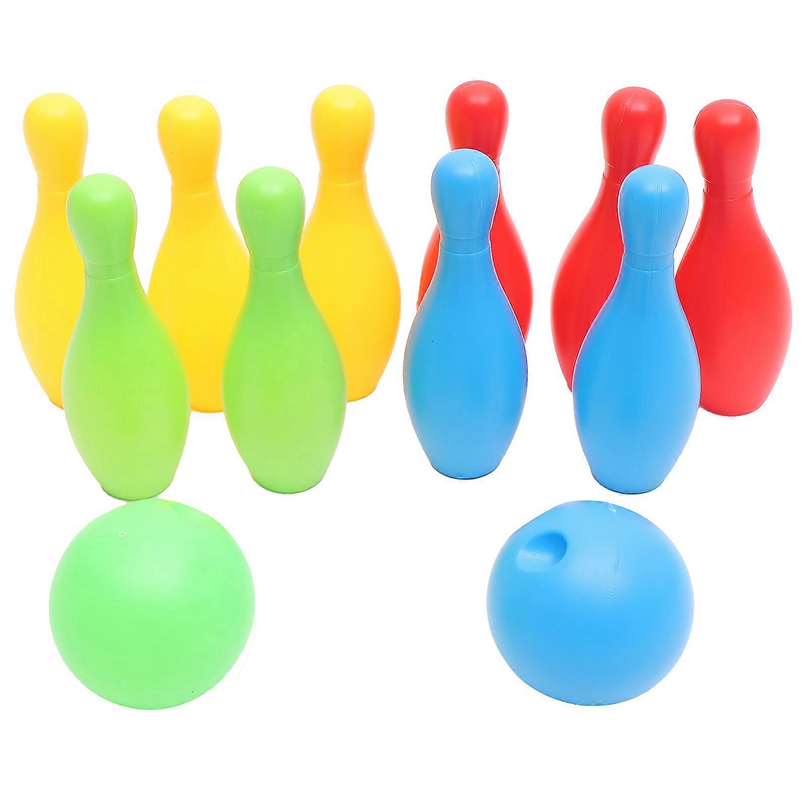 Mini bowlingleker for barn utendørs, 3 deler