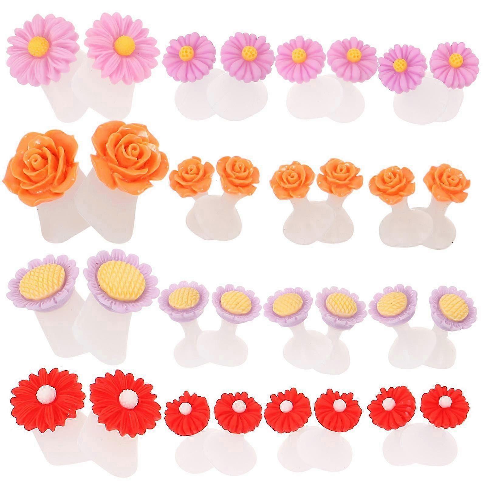 Silicone Toe Separators Flower Toe Separators for Pedicure 32Pcs Kit