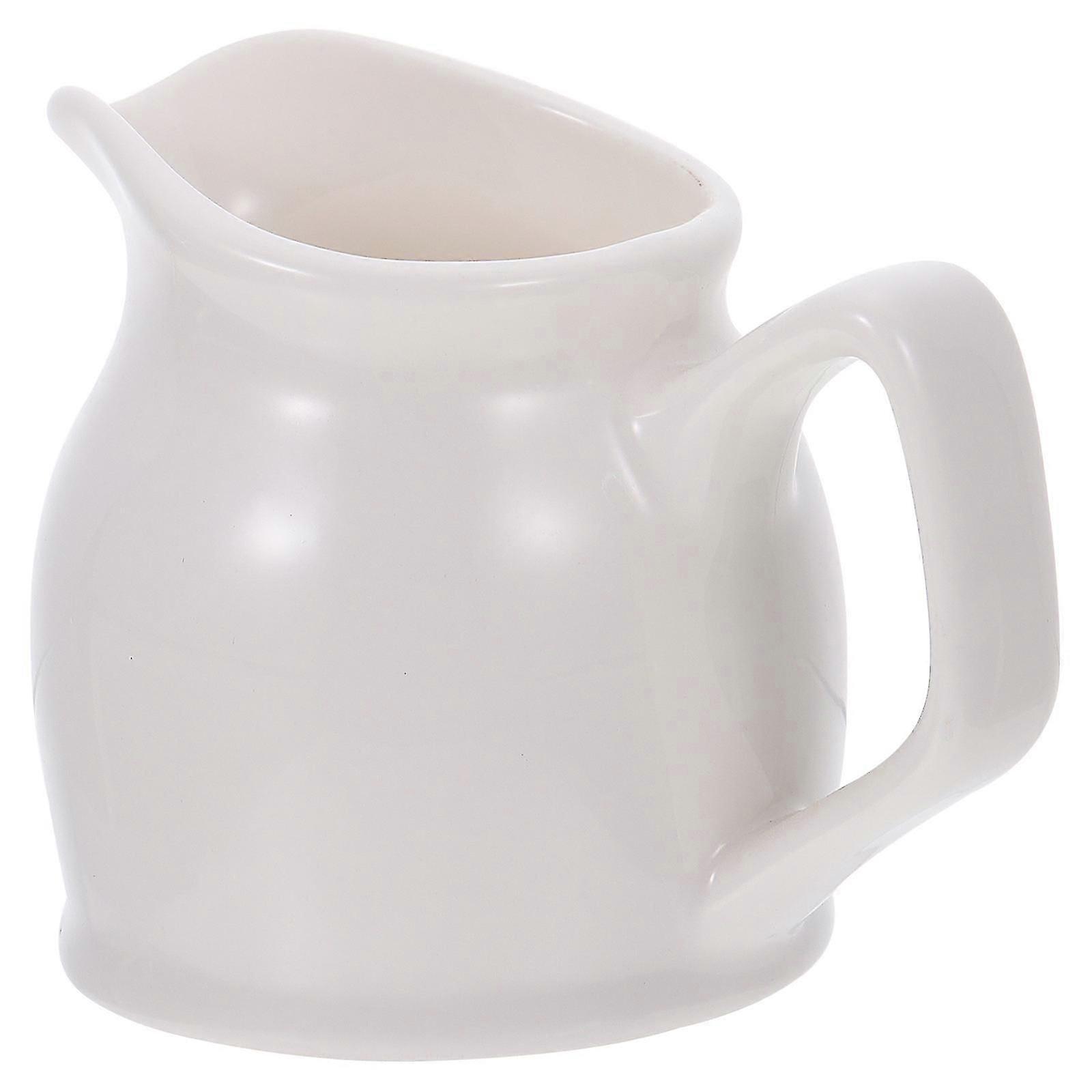 Milk Cup Ceramic Sauce Cup for Storage 1Pcs White Multi-Functional