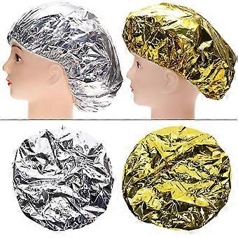4PCS Deep Conditioning Heat Cap Aluminum Foil Shower for Women Natural Hair Dying Lifting Color Hot Oil Treatments Processing Caps Nourishing Salon Sp