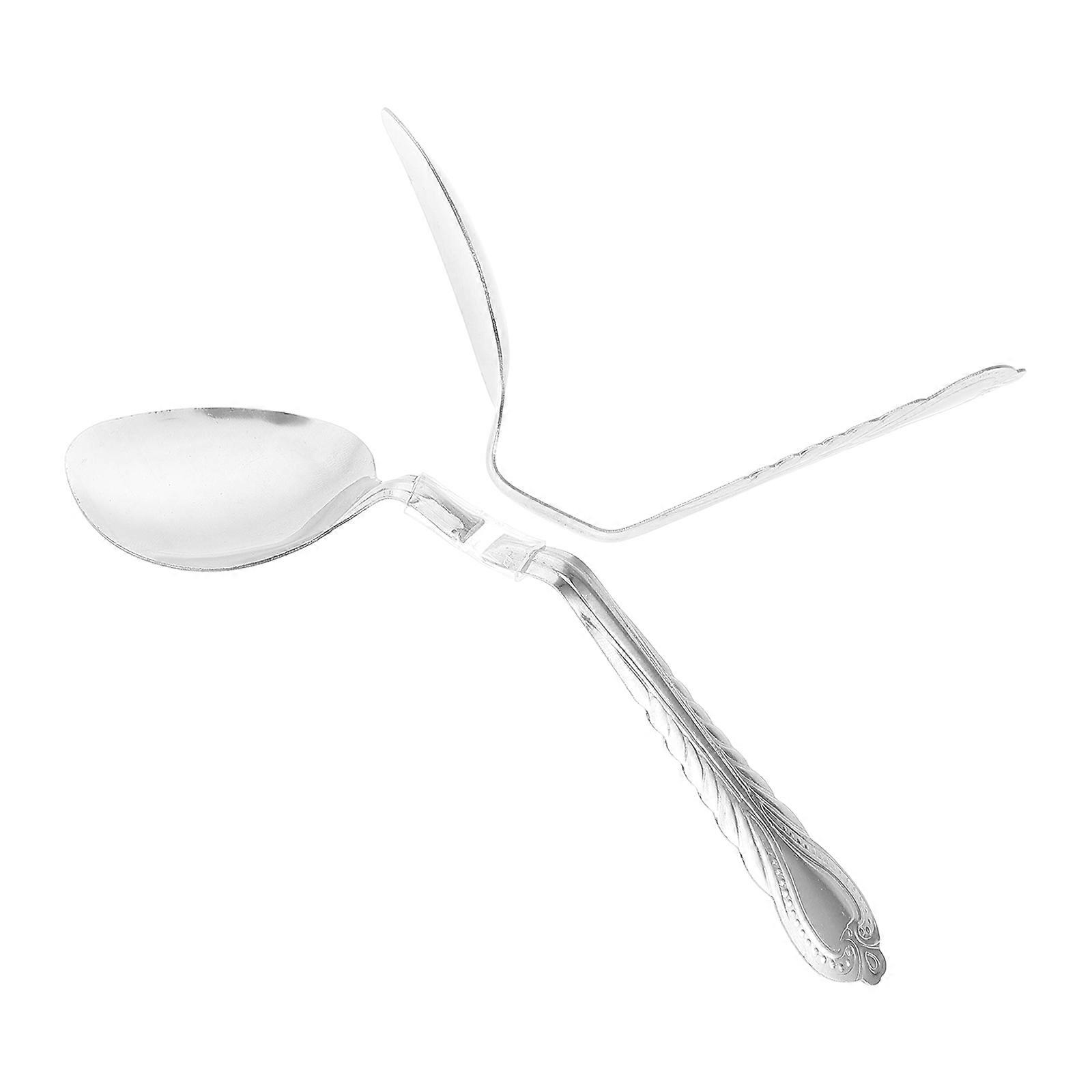 Mind Bend Spoon Trick Bend Spoon Props for Magic Performance 2Pcs Silver Metal