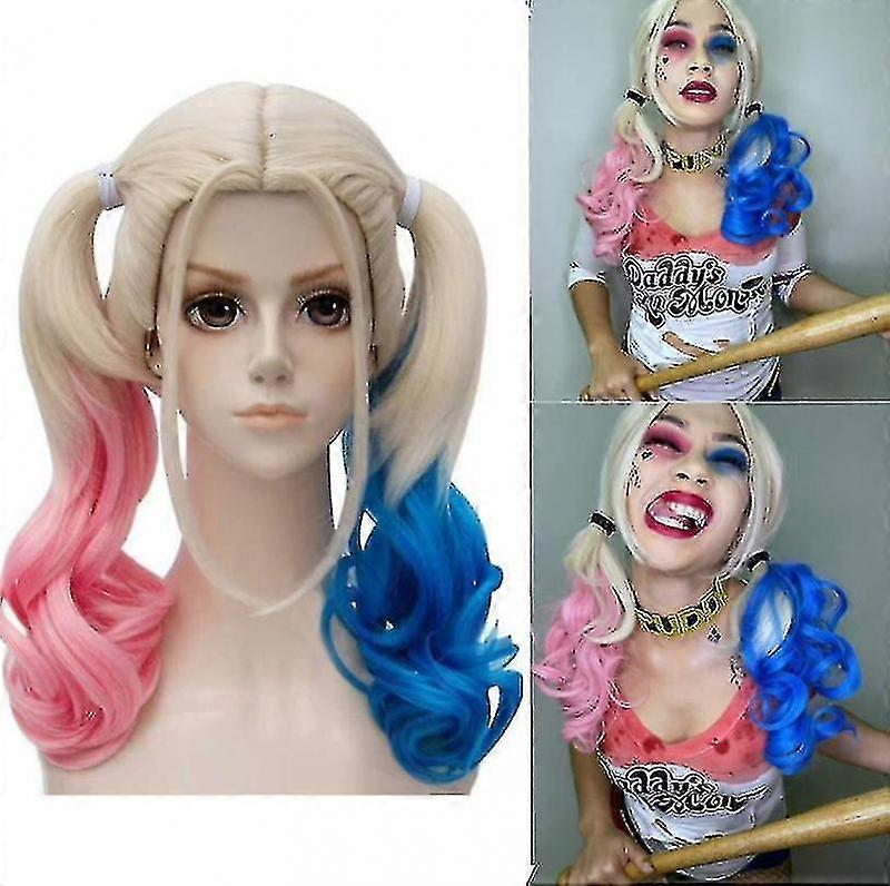 Perruques blondes Harley Quinn