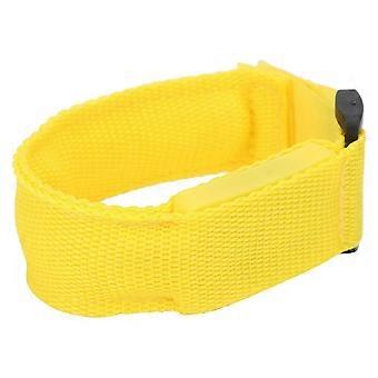 Outdoor Running LED Armband Adjustable Flashing Wristband Cycling Light up BraceletYellow