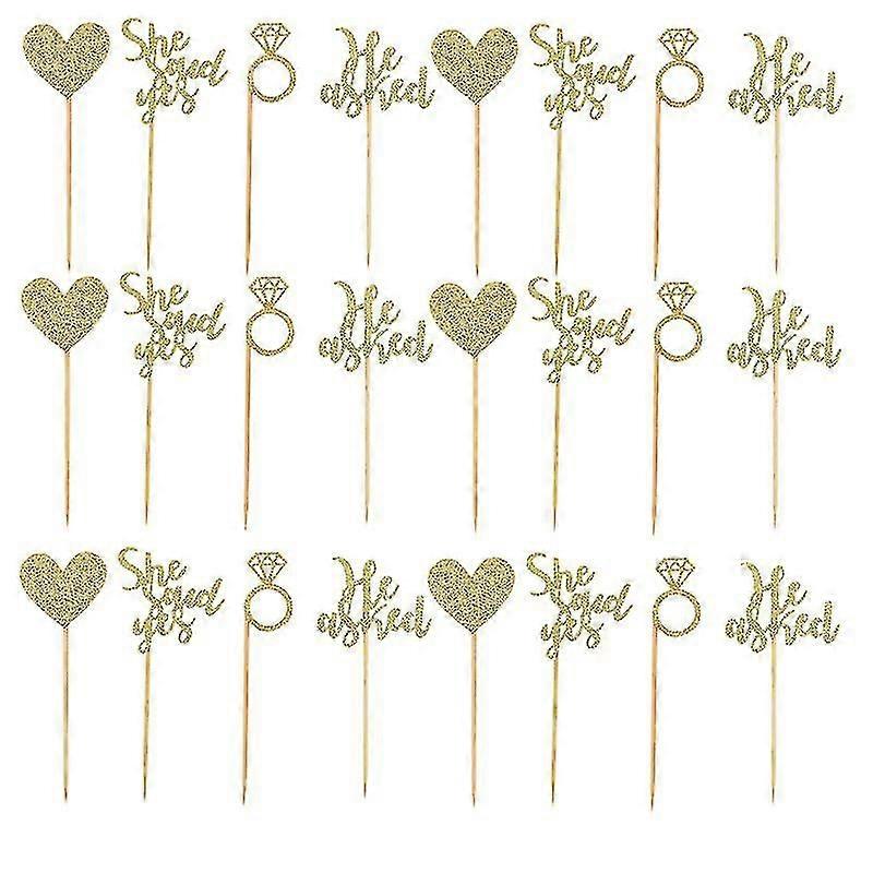 24pcs cake decorations , Cake Topper For Wedding