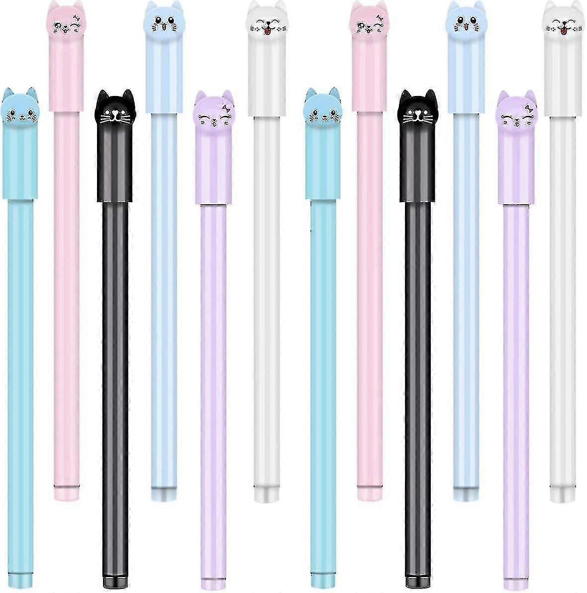 12 Pack Cute Cat Pens