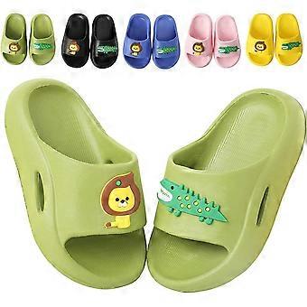 Kids Slide Sandals Cute Beach Water Flip Flop Boys Girls Shower Pool Summer Slippers for Toddler Little Kids(actual shoes length 15.5cm)