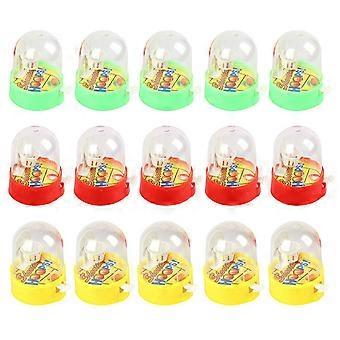 15Pcs Mini Finger Basketball Pinball Toy Set Portátil de Bolsillo Alivio del Estrés Juguetes Escolares Premios Juguetes Educativos Niños Regalos