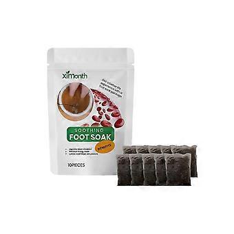 Ximonth Foot Soak Bath Bag - Soothing Leg Care Foot Soak Herbal Bag With Ginger And Safflower Foot Bath Powder