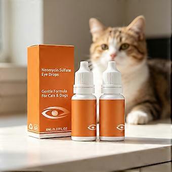 Pet Eye Comfort Care Drops, Neomycin Sulfate Formula Mild Moisturizing Solution For Household Pet Daily Use