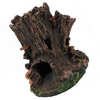 Fish Tank Ornament Resin Tree Stump for Decoration Aquarium Landscape Decor