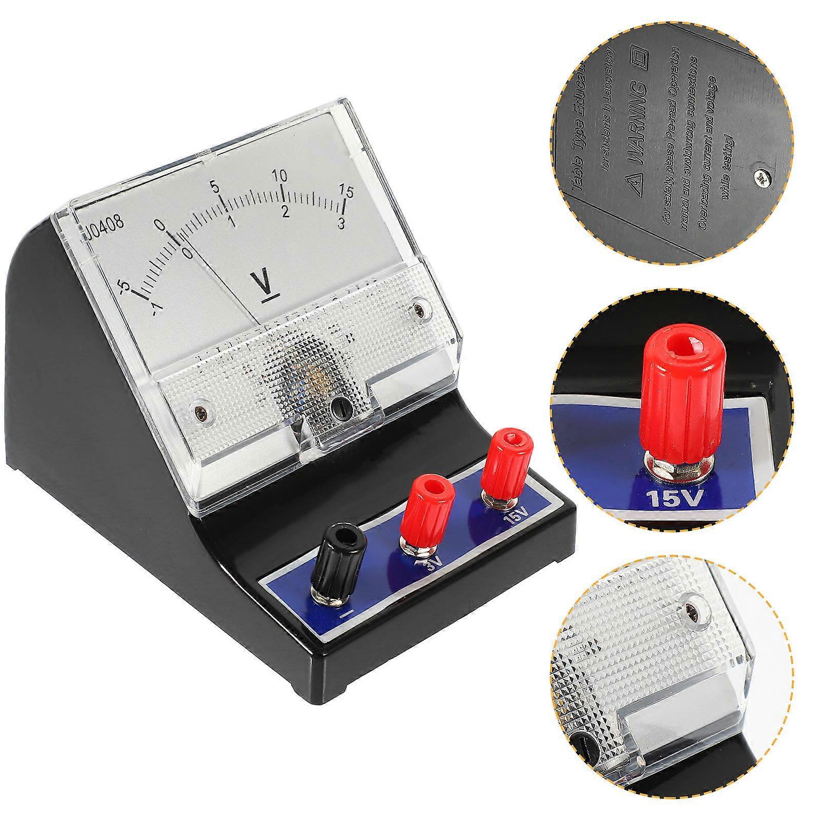 1Pc 0-15V Voltmeter Physics Experimental Apparatus Experiment Supplies Random Style