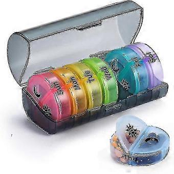 Daily Pill Organizer,weekly Am-pm Pill Box,7 Day Pill Boxes Medicine Case Ns2