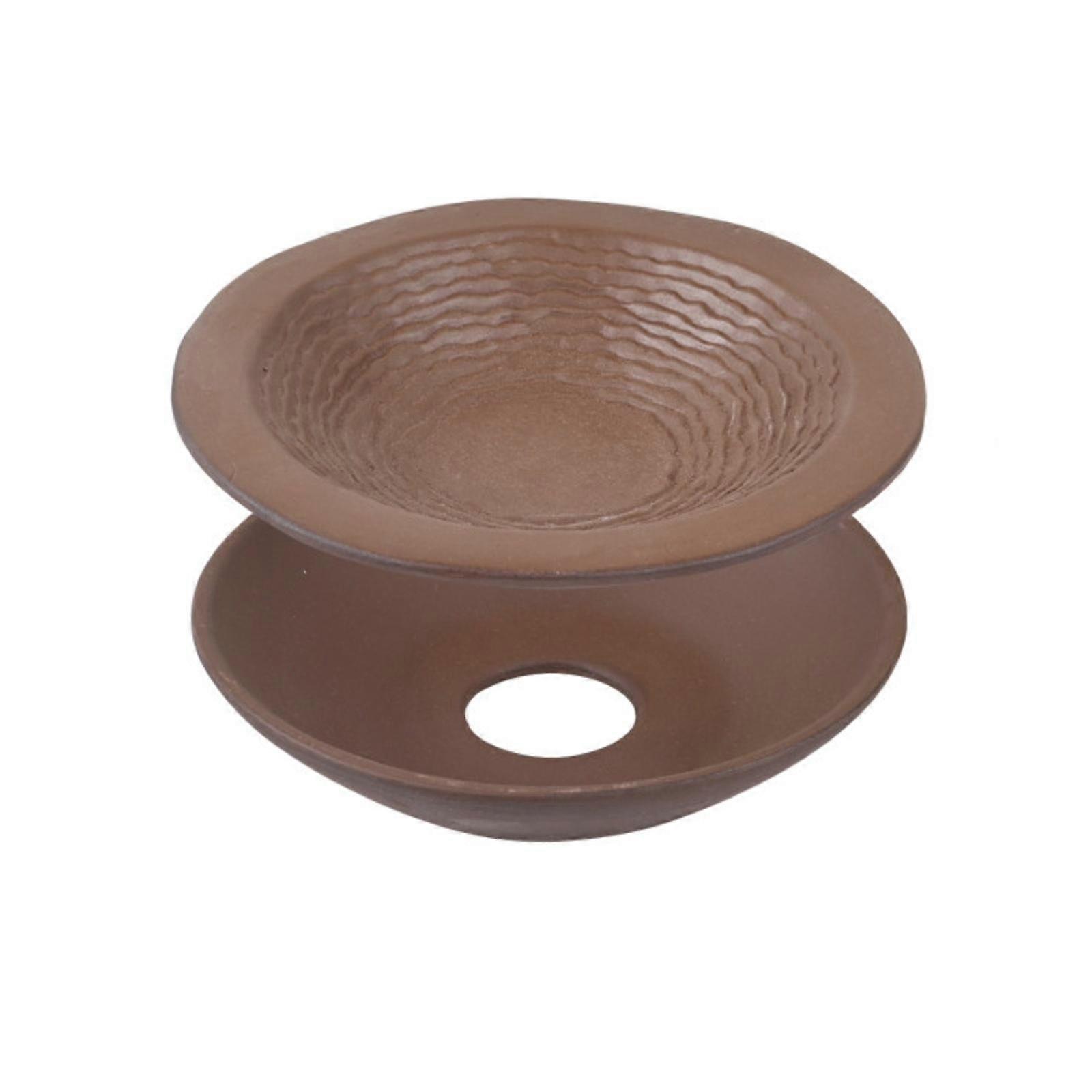 Split-Style Basin with Base Ceramic Turtle Bathing Dish Reptile Water Basin for