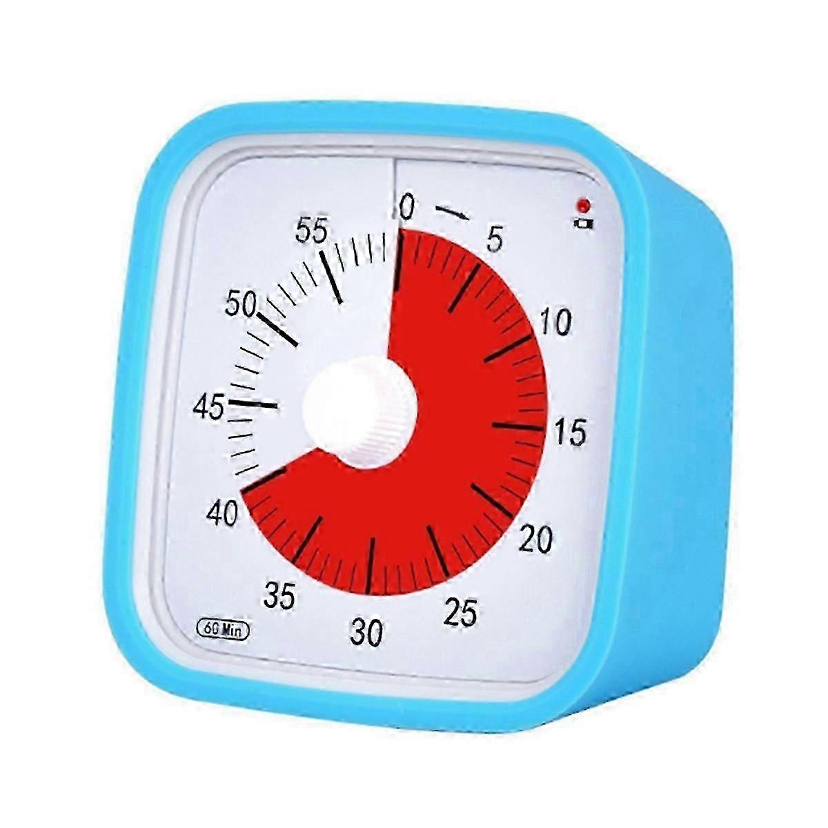 VT01 60 Minute Visual Timer Silent Countdown Time Manager Drop-Proof Alarm Clock DIY Timer for Students Learning Tool Ed Not emo0901