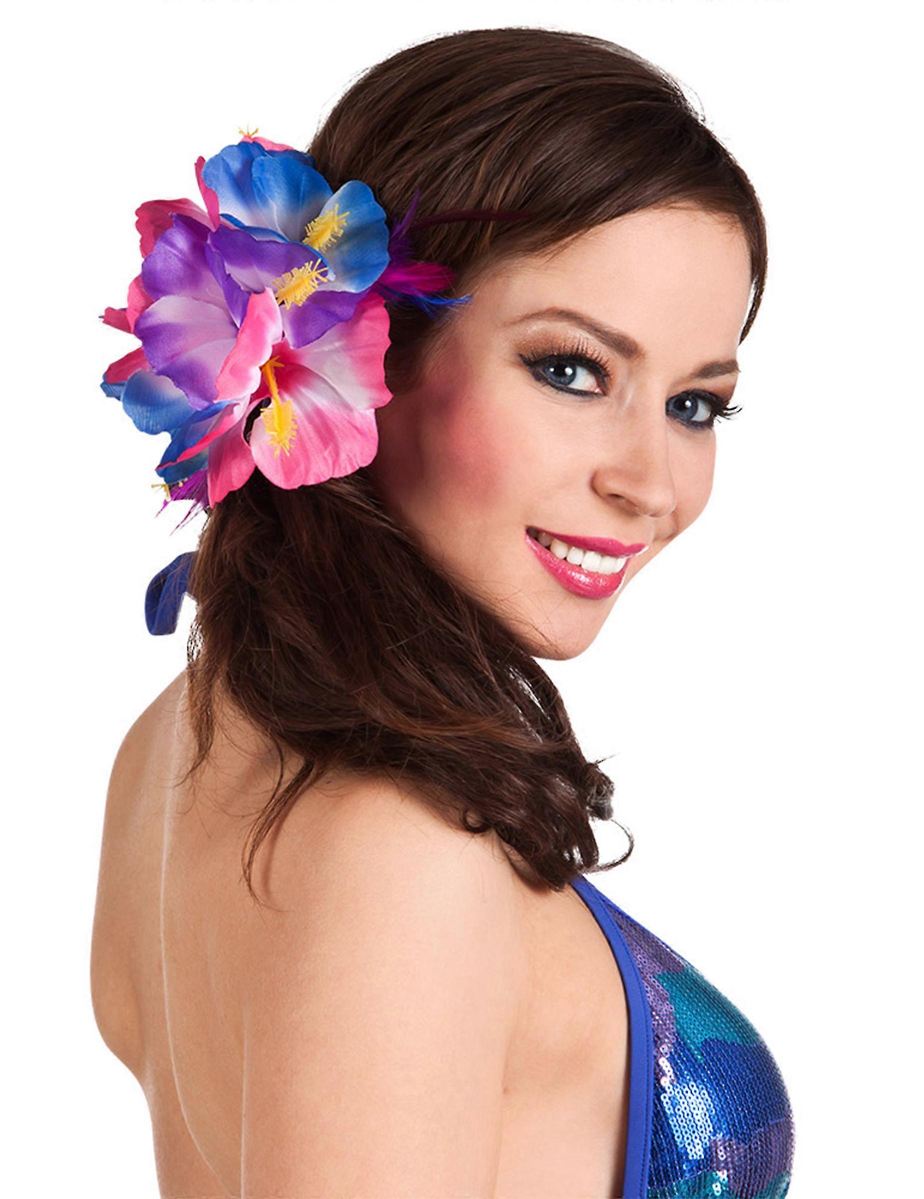 Hibiscus flower barrette