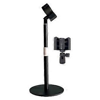 Table Hair Dryer Stand with Turning Holder, Spring Clamp and Round Base for Counter Drying and Salon Desk Care Multicolor