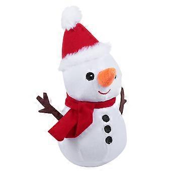 Snowman Stuffed Toy for Playing Use 2Pcs Christmas Plush Doll Gift