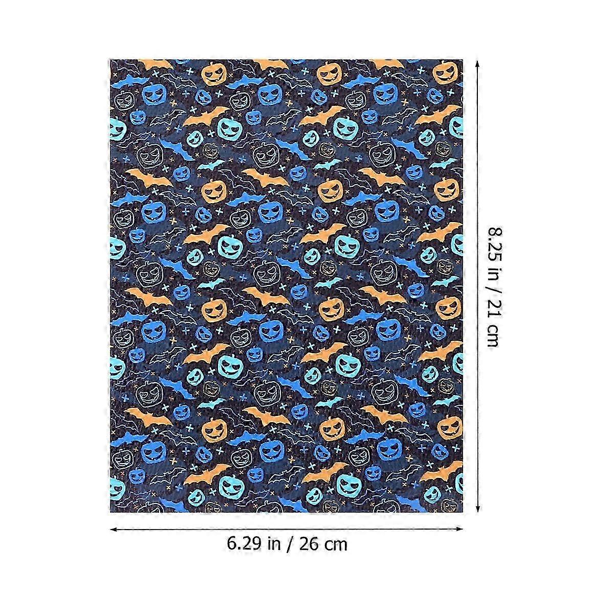 20Pcs Bat Witch Pumpkin Pattern Halloween DIY Sheets