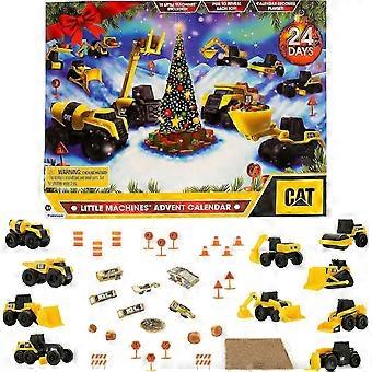 New CAT Building Toys, Mini Robots Advent Calendar - Toys for Ages 3 and Up - 24-Piece Set with 10 Mini Robots Vehicles and Magic
