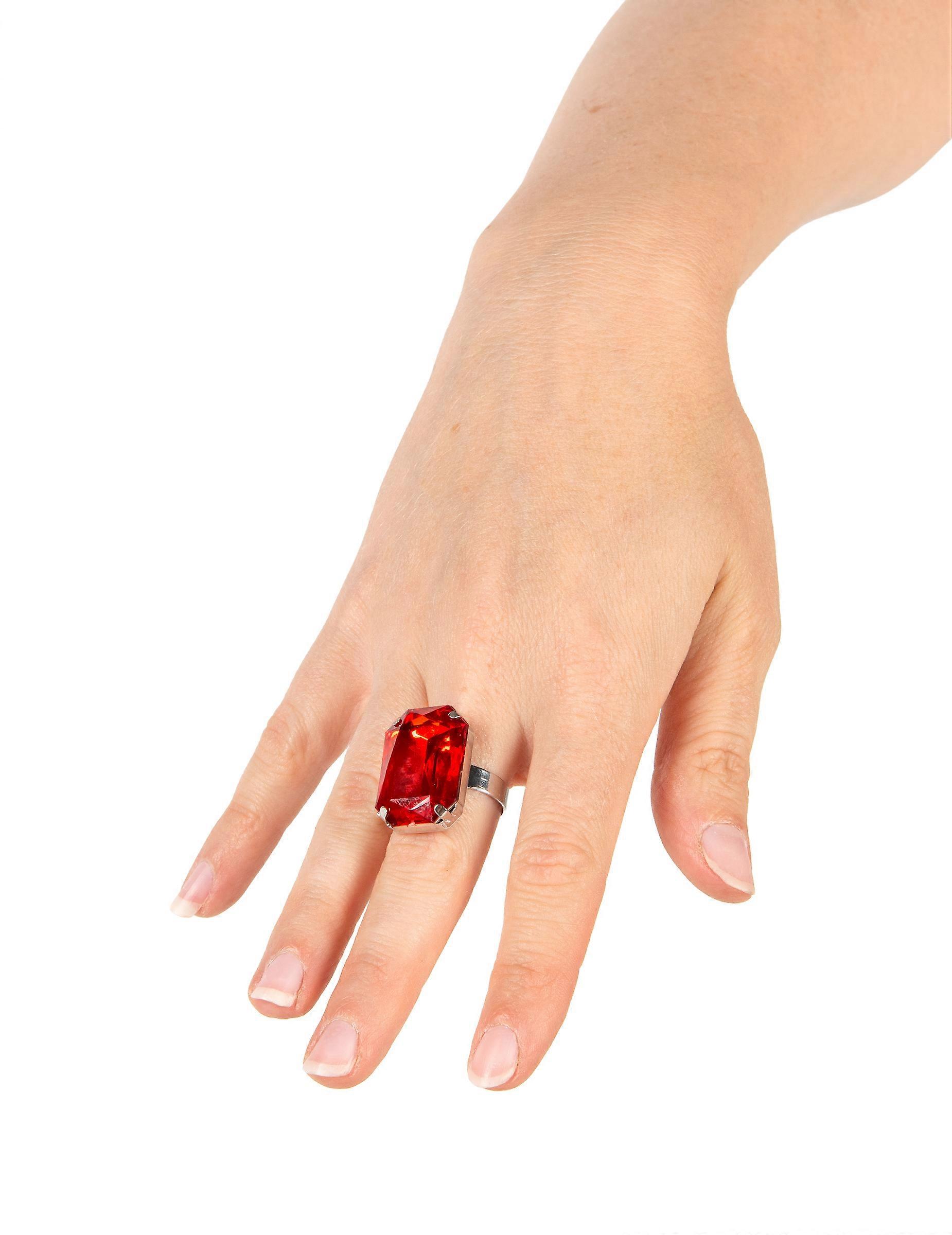 Halloween women's red stone ring