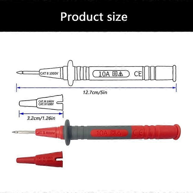 Multimeter Probe Test Leads Cable Replacement Universal Digital Multimeter Probe Test Leads For Electronics