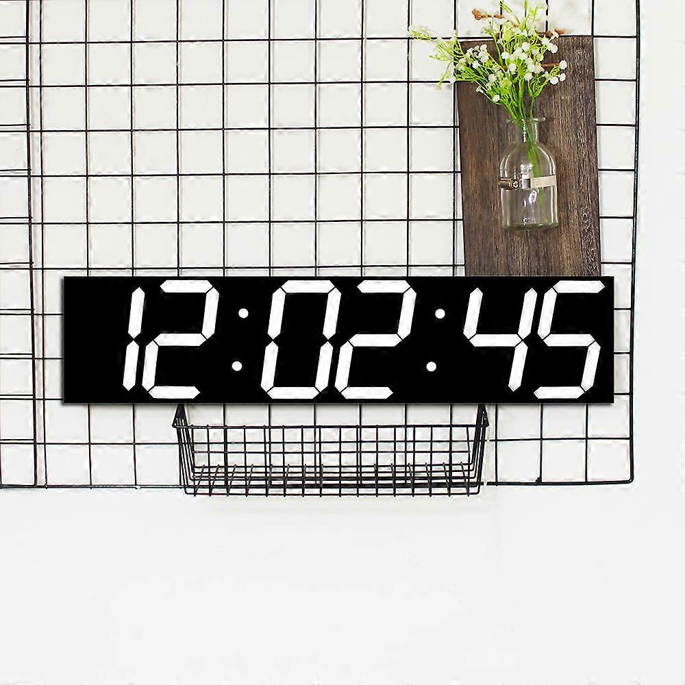 Remote Control Oversize Led Wall Clock 3d Big Screen Digital Timer