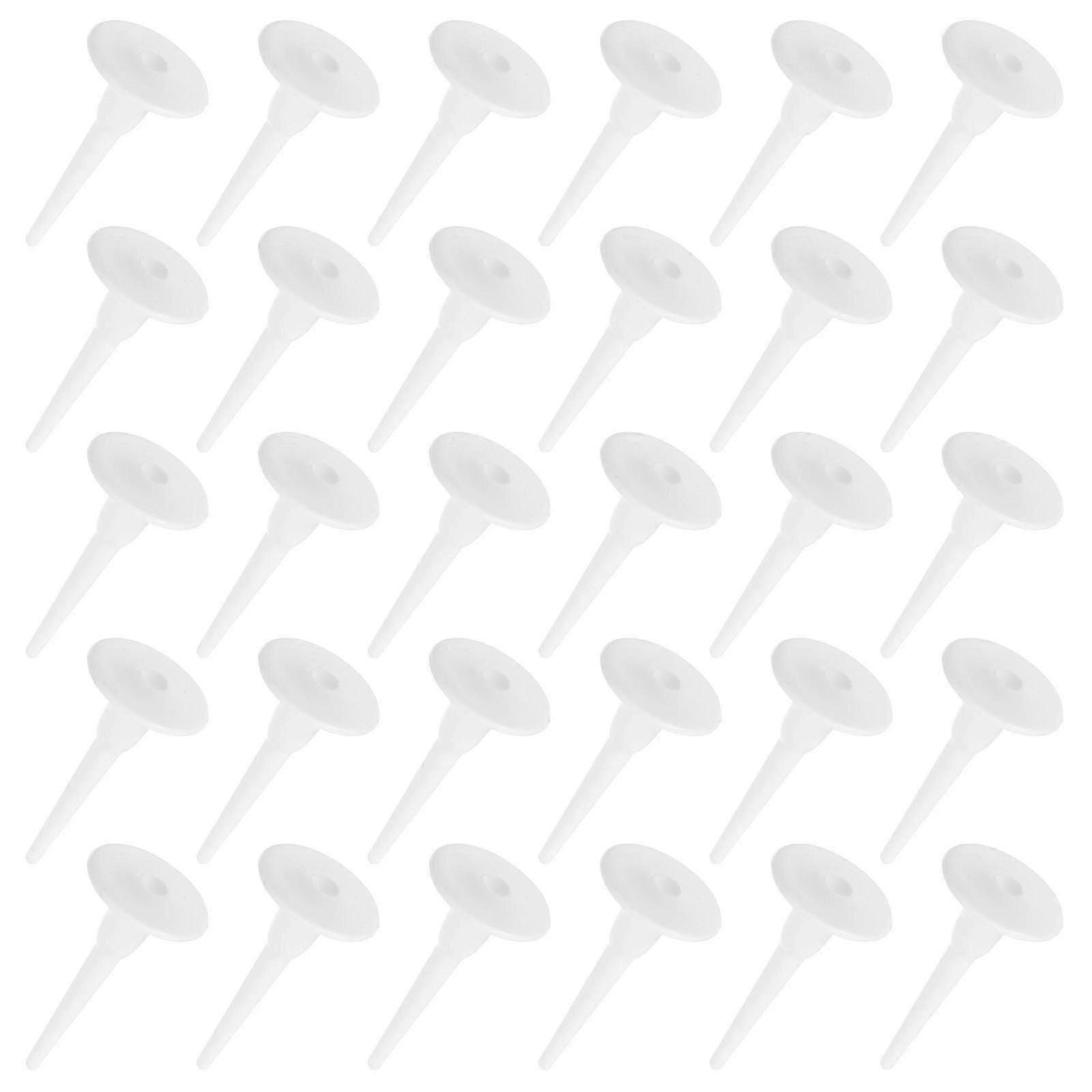 Cake Insert Decor Plastic Piping Nails for Decorating 100Pcs White Cake Insert Sticks