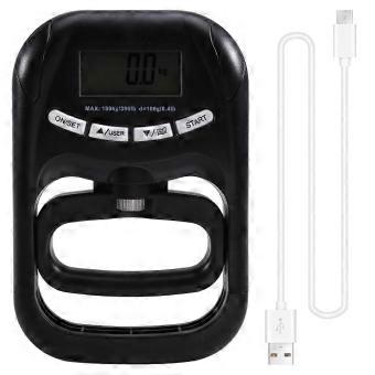 396Lbs/180Kg EH121 Digital Hand Dynamometer Hand Grip Strength Trainer Grip Strengthener for Home School Black-Good