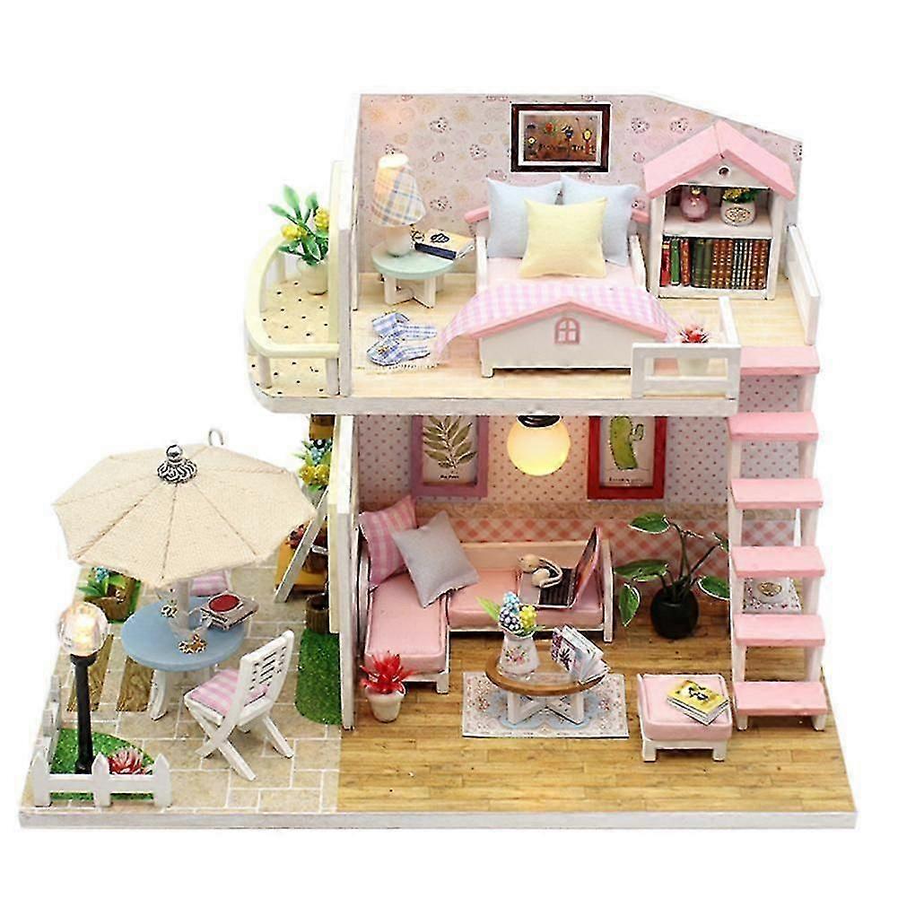 Wooden Mini Dollhouse DIY Kit