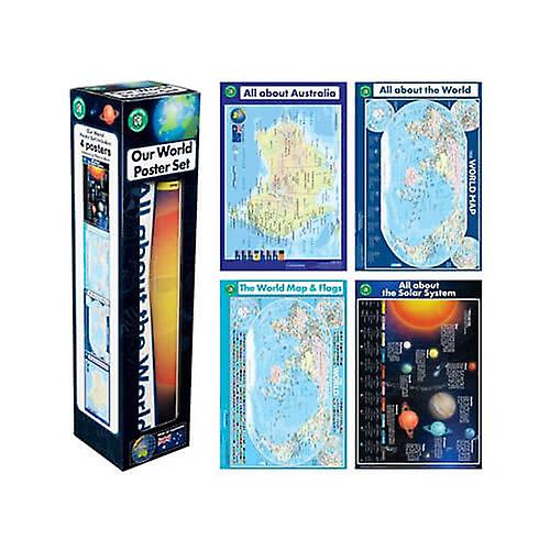 OUR WORLD Learning Can be Fun Poster Box Set Brightly Coloured Illustrated