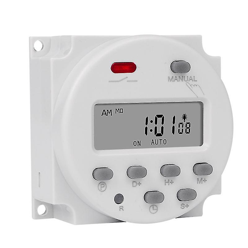 1 Second Interval 220v Digital Lcd Timer Switch 7 Weekly Programmable Time Relay Programmer Cn101s