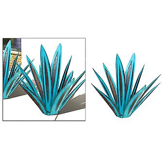 Tequila Agaven-Pflanze Aus Eisen – 65 Cm, Dunkelblau, Rustikale Gartendeko Für Terrasse & Garten